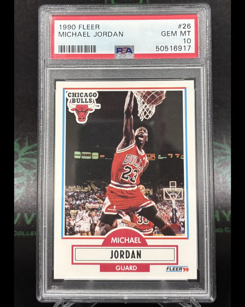 1990 Fleer MICHAEL JORDAN #26 PSA 10 GEM MINT HYYVVE