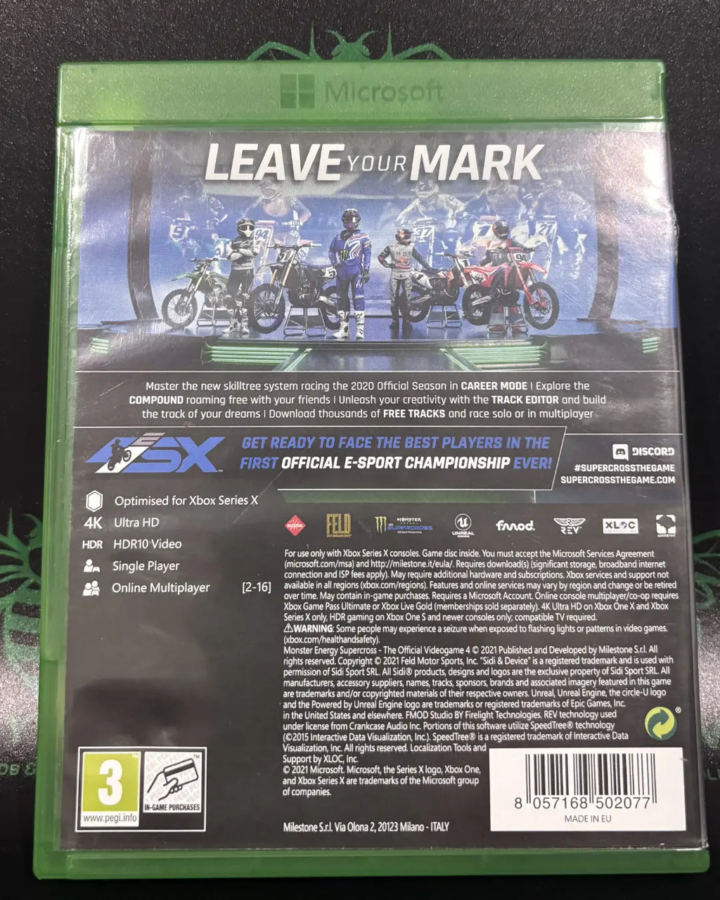 Monster Energy Supercross 4: The Official Videogame PRE-OWNED | Xbox One Series One X Enhanced HYYVVE
