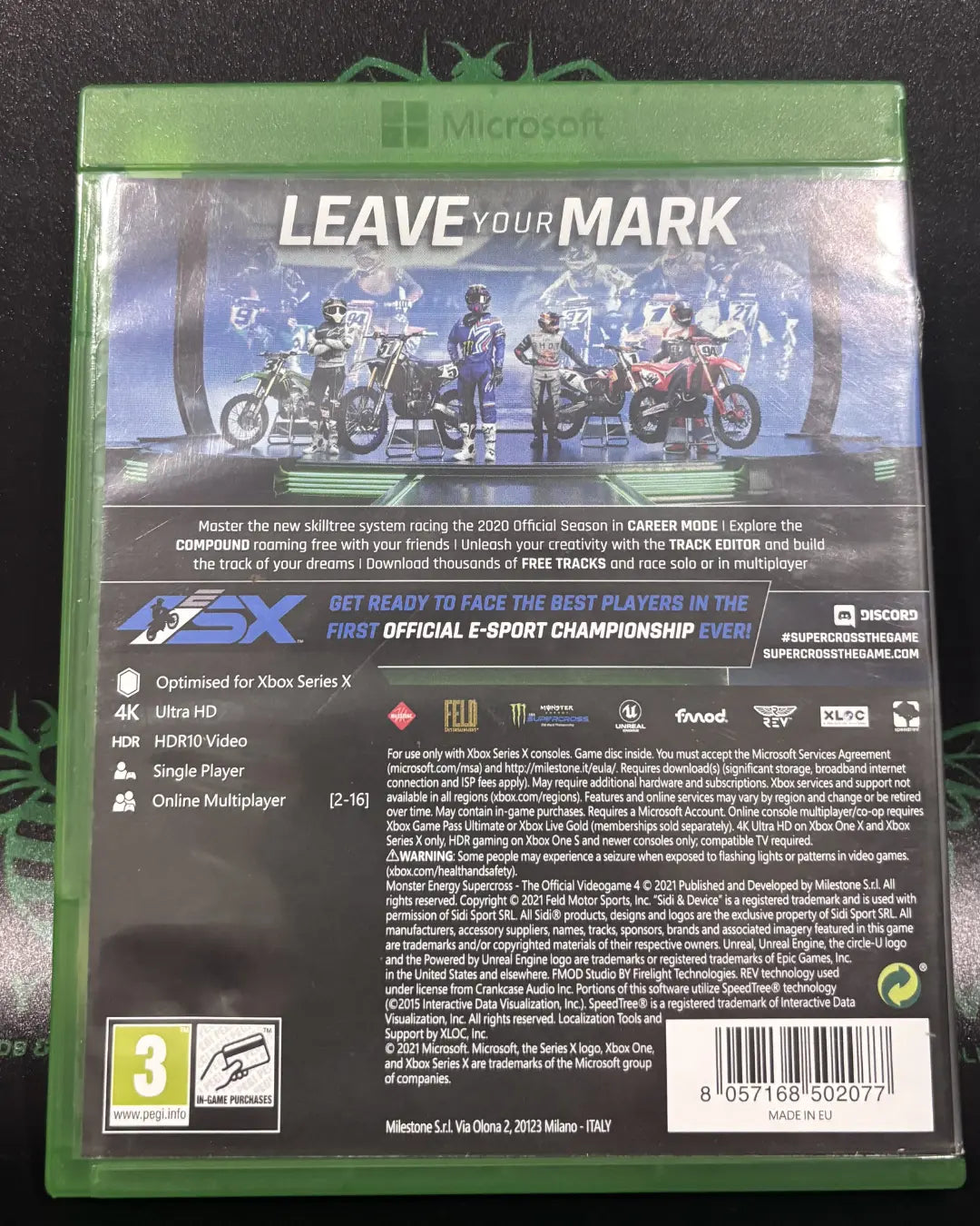 Monster Energy Supercross 4: The Official Videogame PRE-OWNED | Xbox One Series One X Enhanced HYYVVE