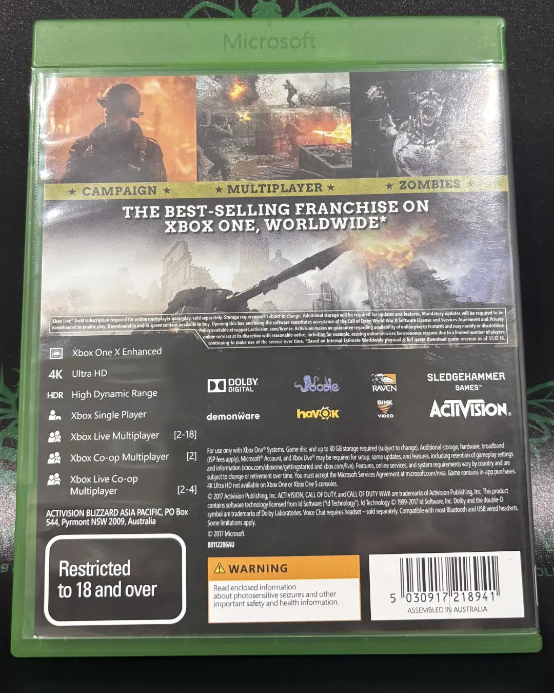 Call of Duty: WWII PRE-OWNED | Xbox One Series One X Enhanced HYYVVE