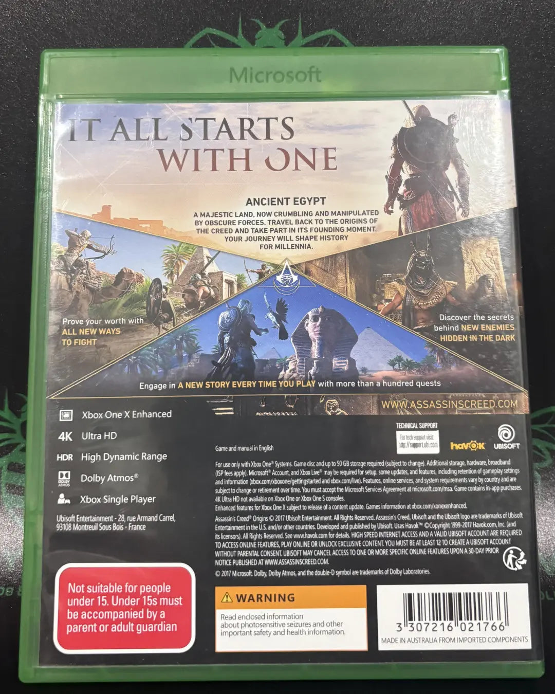 Assassin's Creed Origins PRE-OWNED | Xbox One Series One X Enhanced HYYVVE