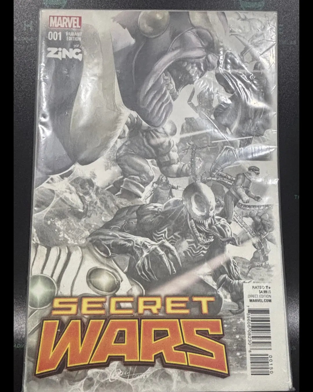 Marvel Comics Secret Wars Sketch Variant Edition ZING EXCLUSIVE #1 Greg Horn HYYVVE