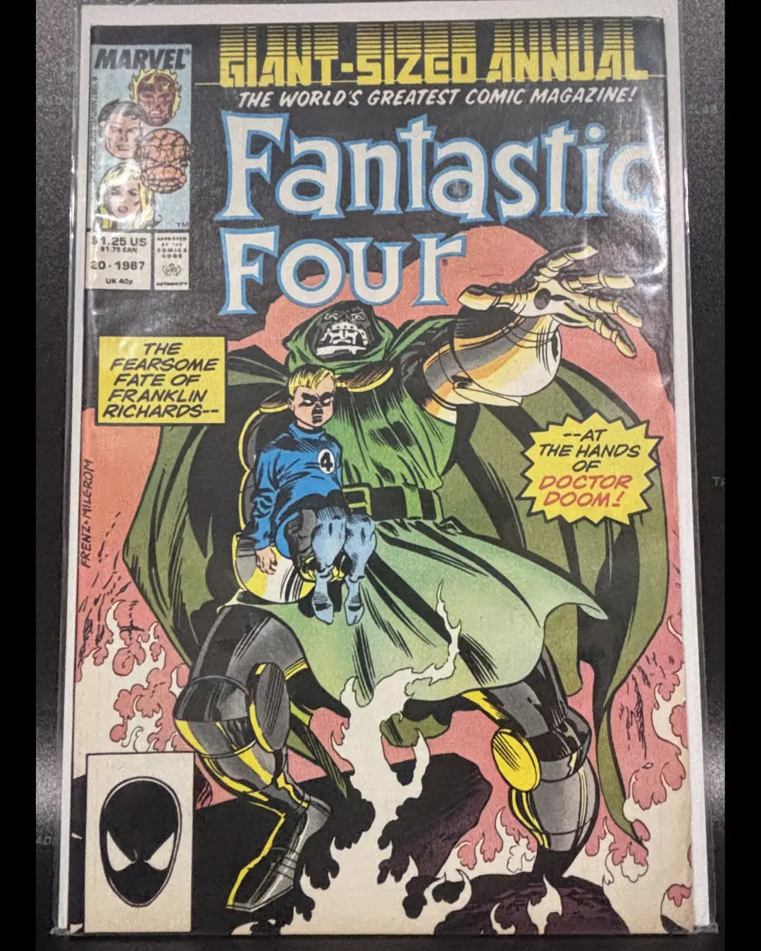 Marvel Comics Fantastic Four Annual #20 DOCTOR DOOM! Mephisto! Near Mint 1987 HYYVVE