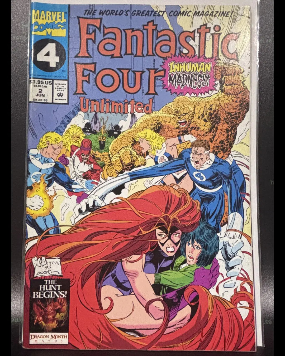 Marvel Comics Fantastic Four Unlimited #2 1993 Near Mint HYYVVE