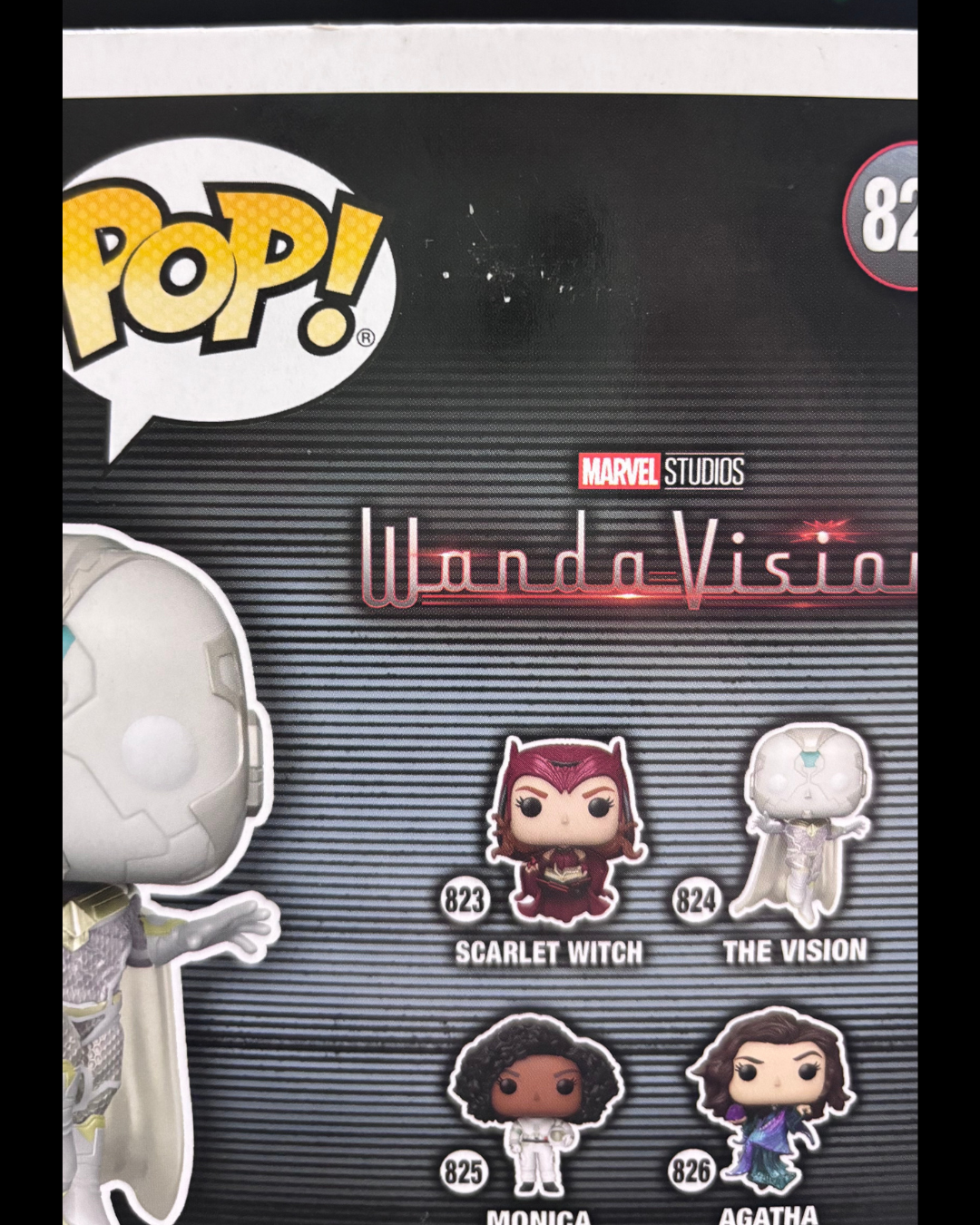 This is a Funko Pop! Marvel WandaVision The Vision #824 Special Edition Vinyl Figure