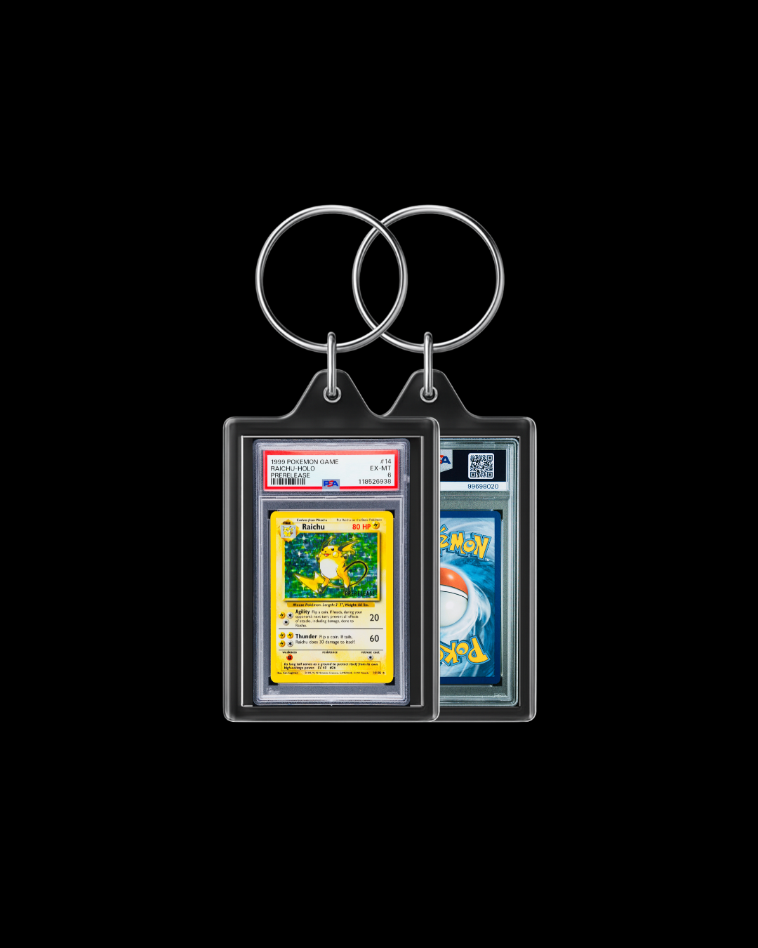 1999 Pokemon Game Raichu Prerelease #14 Keychain