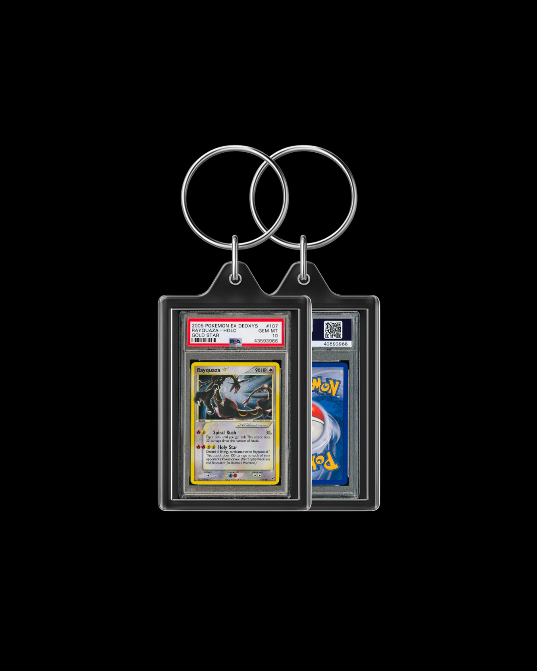 2005 Pokemon EX Deoxys Rayquaza-Holo #107 Keychain
