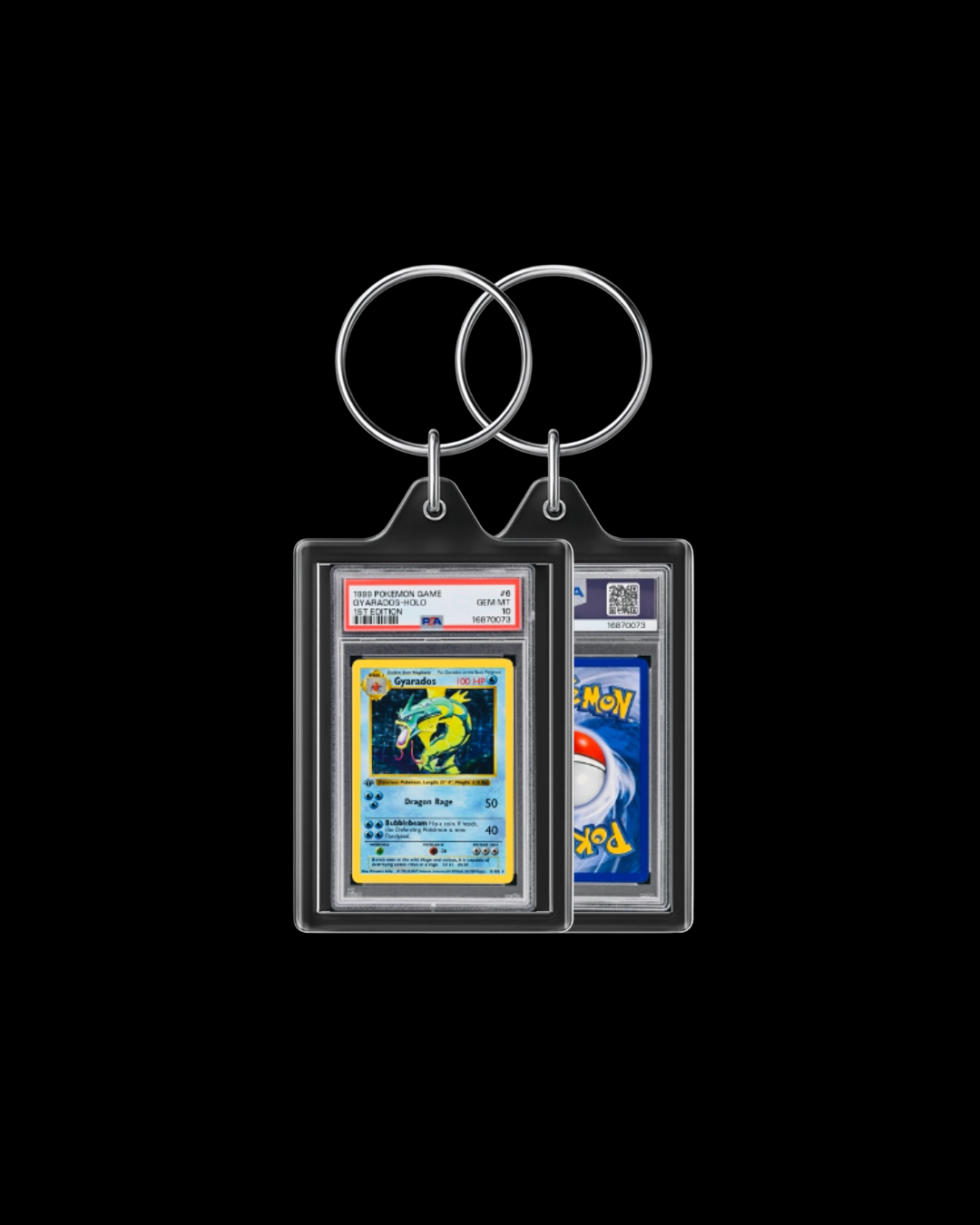 1999 Pokémon Gyarados-Holo #6 1st Edition Keyring Chain