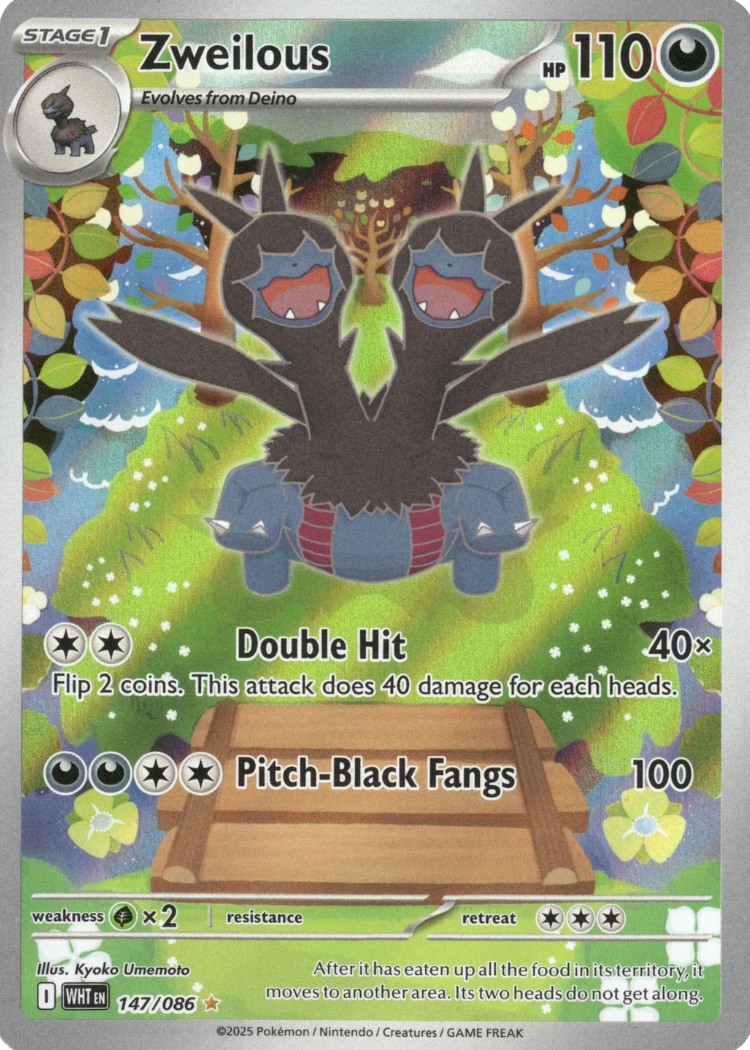 Pokemon TCG - Zweilous - 143/086 - White Flare - NM Condition